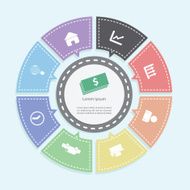 Circle business concepts Infographics N2
