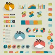 Collections of infographics design diagrams