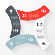 Vector cycle infographic Template for diagram graph presentation and round