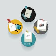 Banner for infographics Vector illustration print or web N2