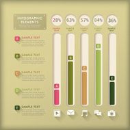 abstract bar chart infographics N41
