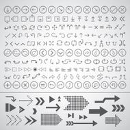 arrow icons set N14