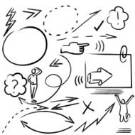 Design elements infographics hand drawn N2