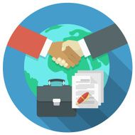 International Business Cooperation Concept