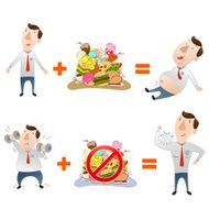 man with food