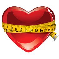 Healthy heart &amp; tape measure
