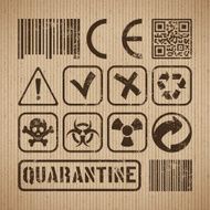 box with shipping icons N2