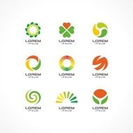 1 	Set of icon design elements Abstract logo ideas for business N2