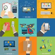 Seo social media Internet shopping process N2