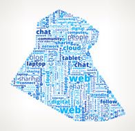 Iraq Technology and Internet Word Cloud