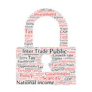 word cloud of economic growth related items N4