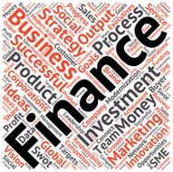 Business &amp; finance related word cloud background N26