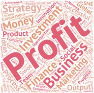 Business &amp; finance related word cloud background N31