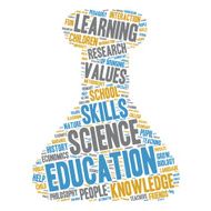 Education Word Clouds - Science Lab Glass N2
