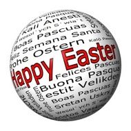 Happy Easter wordcloud N2