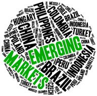 Emerging markets Word cloud illustration N4