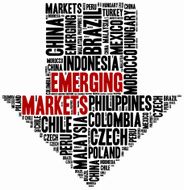 Emerging markets Word cloud illustration N9