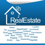 Real Estate Blue Square