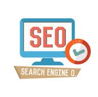 SEO concept design retro design on white background clean vector