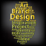 Text cloud Design wordcloud Typography concept Vector illustr N2