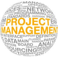 Project Management - Word Cloud Text Sphere