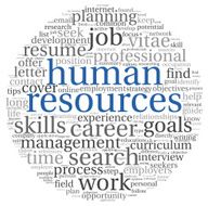 Human resources concept in tag cloud N4
