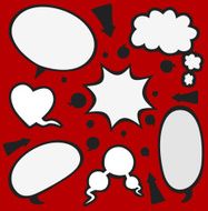 Cartoon speech bubbles N2