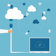 Vector concept of wireless cloud network and distributed computing N2