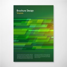 Modern Vector shape abstract brochure report design template