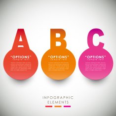 vector abstract 3d paper infographics N119