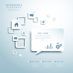 speech bubble infographics