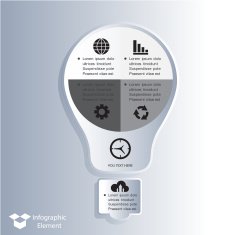 Infographics web design Modern template N39