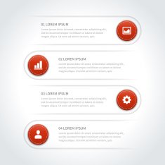Business step options banner Vector illustration N40
