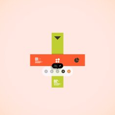 Infographic shapes - stripes N6