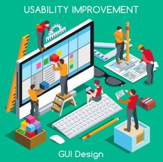 GUI design People Isometric