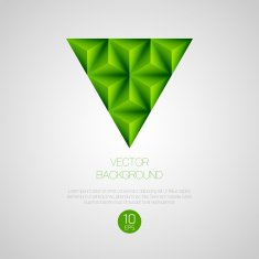 3d triangular background Vector illustration N12