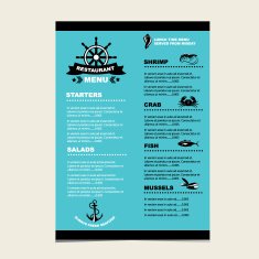 Seafood cafe menu grill N12