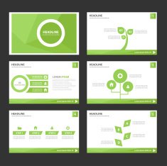Leaf Green Multipurpose Infographic elements and icon presentation template