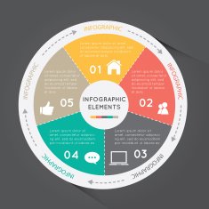Circular Infographic elements N2