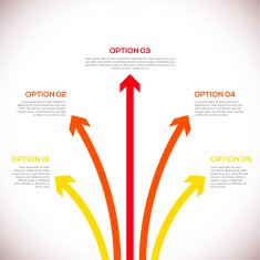 Infographics template with arrows N12