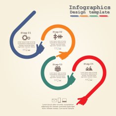 Infographic design template with elements and icons Vector N41