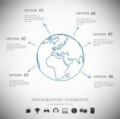 Vector infographic report template N30