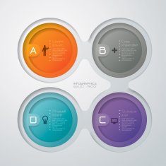 Infographics vector design template N493