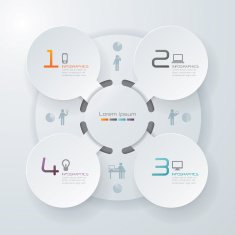 Infographics vector design template N494