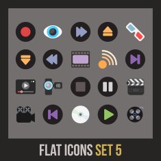 Flat icons set 5 N3