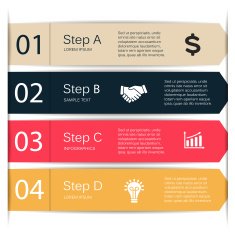 Vector lines arrows infographic diagram chart