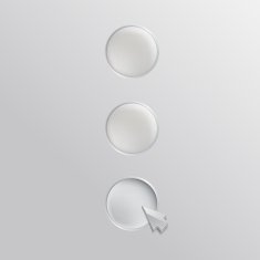 Three white paper notes Infographics template design N5