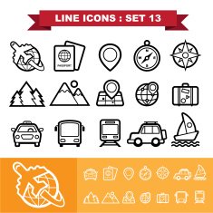 Line icons set 13 N2