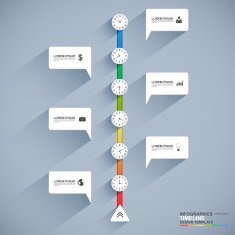 Business timeline infographic template N9