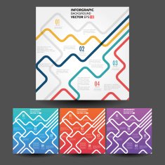 Vector line business concept template N30